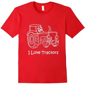 Gildan (XL) “I Love Tractors” T-Shirt People who Love Tractors-Father's Day Gildan (XL) “I Love Tractors” T-Shirt People who Love Tractors-Father's Day