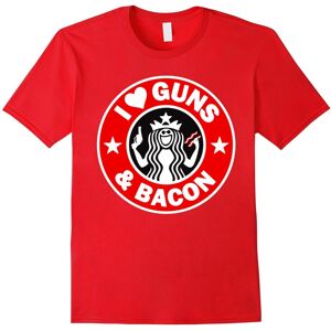 Gildan (XXXL) I Love Guns And Bacon T-Shirt-Father's Day Gildan (XXXL) I Love Guns And Bacon T-Shirt-Father's Day