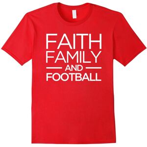Gildan (S) Faith Family and Football sports athletic fun team tee shirt-Father's Day Gildan (S) Faith Family and Football sports athletic fun team tee shirt-Father's Day