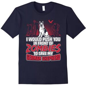 Gildan (M) German Shepherd and Zombies Halloween Gifts T Shirt-Father's Day Gildan (M) German Shepherd and Zombies Halloween Gifts T Shirt-Father's Day