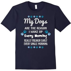 Gildan (XXL) My Dogs Are The Reason I Wake Up Every Morning Lover T-shirt-Father's Day Gildan (XXL) My Dogs Are The Reason I Wake Up Every Morning Lover T-shirt-Father's Day