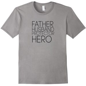 Gildan (S) Mens Father Husband Protector Hero T-Shirt Fathers Day Gift-Father's Day Gildan (S) Mens Father Husband Protector Hero T-Shirt Fathers Day Gift-Father's Day