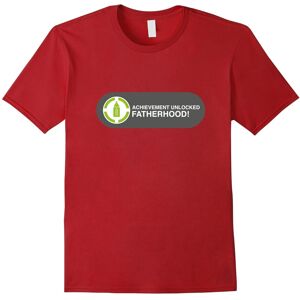 Gildan (L) Achievement Unlocked Fatherhood Funny New Dad Gamer T-Shirt-Father's Day Gildan (L) Achievement Unlocked Fatherhood Funny New Dad Gamer T-Shirt-Father's Day