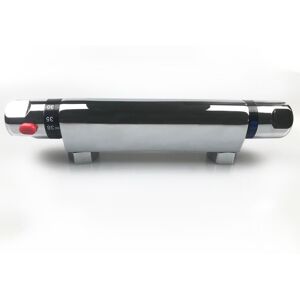 AICA Thermostatic Exposed Bar Shower Mixer Valve Tap Chrome 1/2" Outlet AICA Thermostatic Exposed Bar Shower Mixer Valve Tap Chrome 1/2" Outlet