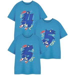 Sonic the Hedgehog Short Sleeved T-Shirt (Boys Blue) Sonic the Hedgehog Short Sleeved T-Shirt (Boys Blue)