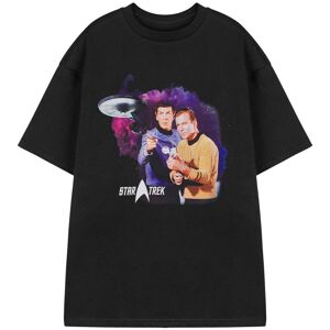 (Medium) Star Trek Short Sleeved T-Shirt (Mens Black) (Medium) Star Trek Short Sleeved T-Shirt (Mens Black)