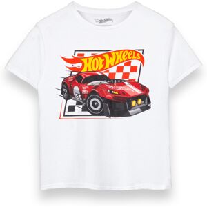 Hot Wheels Short Sleeved T-Shirt (Boys White) Hot Wheels Short Sleeved T-Shirt (Boys White)