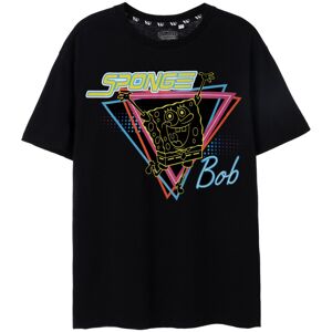 (Large) SpongeBob SquarePants Short Sleeved T-Shirt (Womens Black) (Large) SpongeBob SquarePants Short Sleeved T-Shirt (Womens Black)