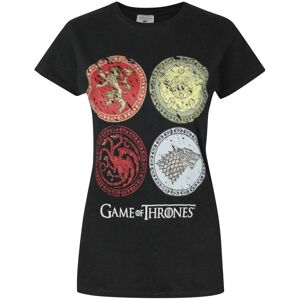 (Medium) Game of Thrones Short Sleeved T-Shirt (Womens Black) (Medium) Game of Thrones Short Sleeved T-Shirt (Womens Black)