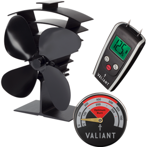 Valiant Premium IV Stove Fan, Moisture Meter and Magnetic Thermometer Valiant Premium IV Stove Fan, Moisture Meter and Magnetic Thermometer