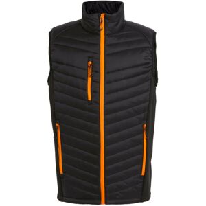 (L, Black/Orange Pop) Regatta Mens Navigate Quilted Hybrid Gilet (L, Black/Orange Pop) Regatta Mens Navigate Quilted Hybrid Gilet