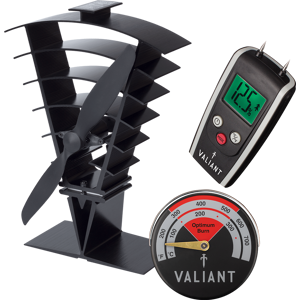 Valiant Vanquish Stove Fan, Magnetic Thermometer and Moisture Meter Valiant Vanquish Stove Fan, Magnetic Thermometer and Moisture Meter