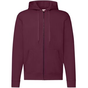 (XL, Burgundy) Fruit of the Loom Mens Classic Zipped Hoodie (XL, Burgundy) Fruit of the Loom Mens Classic Zipped Hoodie