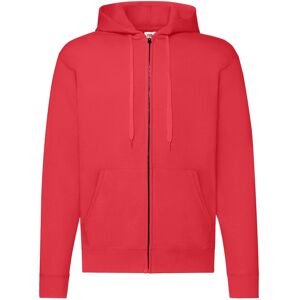 (XL, Red) Fruit of the Loom Mens Classic Zipped Hoodie (XL, Red) Fruit of the Loom Mens Classic Zipped Hoodie