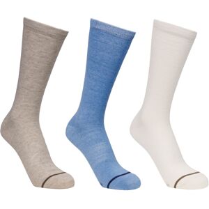 (7 UK-11 UK, Oatmilk/Cream/Storm Blue) Trespass Unisex Adult Heathan Socks (Pack (7 UK-11 UK, Oatmilk/Cream/Storm Blue) Trespass Unisex Adult Heathan Socks (Pack