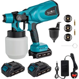 Unbranded Cordless Paint Sprayer, 20V Paint Spray Gun with 3 Nozzles, 800ML Removable Cont Unbranded Cordless Paint Sprayer, 20V Paint Spray Gun with 3 Nozzles, 800ML Removable Cont