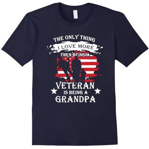 Gildan (XXXL) I Love more being a Veteran and Grandpa T Shirt-Father's Day Gildan (XXXL) I Love more being a Veteran and Grandpa T Shirt-Father's Day