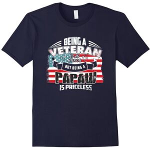 Gildan (S) Mens Being A Veteran Is An Honor A Papaw Is Priceless T-Shirts-Father's Day Gildan (S) Mens Being A Veteran Is An Honor A Papaw Is Priceless T-Shirts-Father's Day