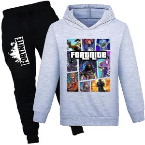 Bynone (Grey, 9-10 Years) 7-14 Years Kids Teens Boys Girls Fortnite Tracksuit Set Hoodi Bynone (Grey, 9-10 Years) 7-14 Years Kids Teens Boys Girls Fortnite Tracksuit Set Hoodi