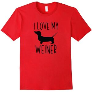 Gildan (M) I Love My Weiner Shirt Funny Weiner Dog Gift-Father's Day Gildan (M) I Love My Weiner Shirt Funny Weiner Dog Gift-Father's Day