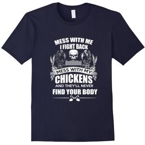 Gildan (L) Mess With My Chickens T-Shirts For Chicken Lovers-Father's Day Gildan (L) Mess With My Chickens T-Shirts For Chicken Lovers-Father's Day