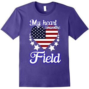 Gildan (S) My heart is on that field T-shirt, American football lover-Father's Day Gildan (S) My heart is on that field T-shirt, American football lover-Father's Day