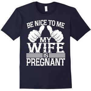 Gildan (L) Be Nice to Me My Wife is Pregnant Shirts for Dad-Father's Day Gildan (L) Be Nice to Me My Wife is Pregnant Shirts for Dad-Father's Day