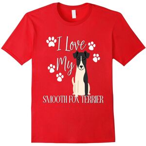 Gildan (S) I Love My Smooth Fox Terrier Dog Shirt Pet Owner Dogs Puppy-Father's Day Gildan (S) I Love My Smooth Fox Terrier Dog Shirt Pet Owner Dogs Puppy-Father's Day