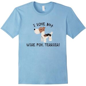 Gildan (S) I Love my Wire Fox Terrier shirt-Father's Day Gildan (S) I Love my Wire Fox Terrier shirt-Father's Day