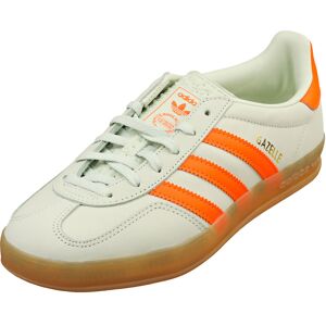 (4) adidas Gazelle Indoor Womens Fashion Trainers in Linen Green Orange (4) adidas Gazelle Indoor Womens Fashion Trainers in Linen Green Orange