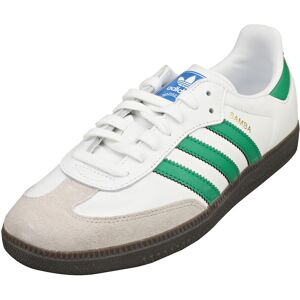 (6.5) adidas Samba Og Mens Casual Trainers in White Green (6.5) adidas Samba Og Mens Casual Trainers in White Green