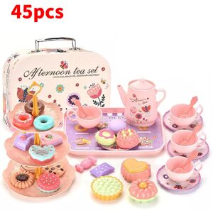 VEISHET (Pink) Or 45pcs 12 Pretend Tea Set Play Toy Kids Party Food Toys Kitchen For Gir VEISHET (Pink) Or 45pcs 12 Pretend Tea Set Play Toy Kids Party Food Toys Kitchen For Gir
