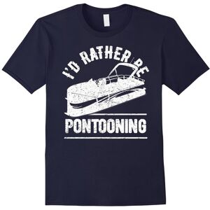 Gildan (L) I'd Rather Be Pontooning Shirt: Love Boat Pontoon T-Shirt-Father's Day Gildan (L) I'd Rather Be Pontooning Shirt: Love Boat Pontoon T-Shirt-Father's Day