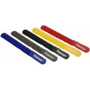 Hama Hook and Loop 180mm Cable Ties Straps - 5 Coloured Hama Hook and Loop 180mm Cable Ties Straps - 5 Coloured
