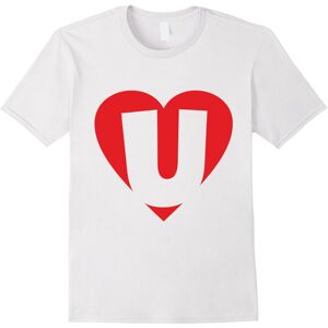 Gildan (S) I love U – Heart with Letter U T-Shirts-Father's Day Gildan (S) I love U – Heart with Letter U T-Shirts-Father's Day