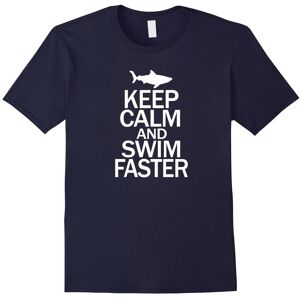 Gildan (S) Keep Calm Swim Fast, Shark Unique Keep Calm T-shirts & Gifts-Father's Day Gildan (S) Keep Calm Swim Fast, Shark Unique Keep Calm T-shirts & Gifts-Father's Day