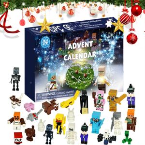 GOPLUSHTOY 2025 2026 Christmas Minecraft Figures 24 Days Countdown Advent Calendar Toys Sur GOPLUSHTOY 2025 2026 Christmas Minecraft Figures 24 Days Countdown Advent Calendar Toys Sur