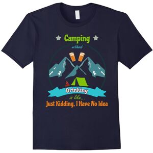 Gildan (XL) Camping And Drinking T-Shirt – People Who Love The Outdoors-Father's Day Gildan (XL) Camping And Drinking T-Shirt – People Who Love The Outdoors-Father's Day