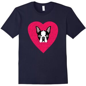 Gildan (L) Boston Terrier Love Dog Heart T-Shirt-Father's Day Gildan (L) Boston Terrier Love Dog Heart T-Shirt-Father's Day