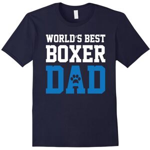 Gildan (S) World's Best Boxer Dad Dog Owner Lover Paw Pet Blue Tee-Father's Day Gildan (S) World's Best Boxer Dad Dog Owner Lover Paw Pet Blue Tee-Father's Day