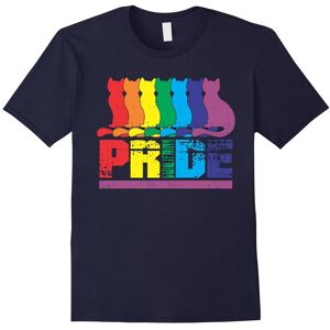 Gildan (S) Funny Gay Pride Cat T-Shirt, Rainbow Cat Lover Gift-Father's Day Gildan (S) Funny Gay Pride Cat T-Shirt, Rainbow Cat Lover Gift-Father's Day
