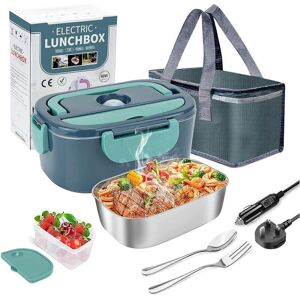 Unbranded (Dark Green, UK Plug) Portable Electric Lunchbox 60W Fast Heating Car Charge Unbranded (Dark Green, UK Plug) Portable Electric Lunchbox 60W Fast Heating Car Charge