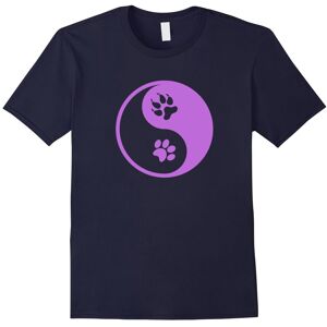 Gildan (XL) Cat and Dog Pawprint Yin and Yang Shirt for Animal Lovers-Father's Day Gildan (XL) Cat and Dog Pawprint Yin and Yang Shirt for Animal Lovers-Father's Day