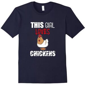 Gildan (L) THIS GIRL LOVES CHICKENS T-SHIRT Cute Farm Animal Zoo Farmer-Father's Day Gildan (L) THIS GIRL LOVES CHICKENS T-SHIRT Cute Farm Animal Zoo Farmer-Father's Day
