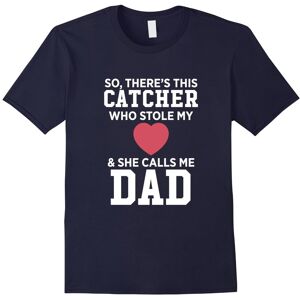 Gildan (S) There's A Catcher Who Stole My Heart She Calls Me Dad Father's Day Softball Gildan (S) There's A Catcher Who Stole My Heart She Calls Me Dad Father's Day Softball
