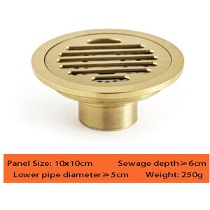 Maxpower (1) 10CM Brass Round Floor Drain Cover Shower Waste Drainer Grate Floor Drain Maxpower (1) 10CM Brass Round Floor Drain Cover Shower Waste Drainer Grate Floor Drain