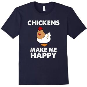Gildan (XXXL) Chicken Lover Gifts – Chickens Make Me Happy T Shirts-Father's Day Gildan (XXXL) Chicken Lover Gifts – Chickens Make Me Happy T Shirts-Father's Day