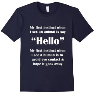 Gildan (XL) Funny Sarcastic T-Shirt Instinct Animal Human Greeting Loves-Father's Day Gildan (XL) Funny Sarcastic T-Shirt Instinct Animal Human Greeting Loves-Father's Day