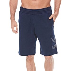 (Navy, S) ADIDAS ORIGINALS 3 STRIPES Mens Fleece Short Trefoil (Navy, S) ADIDAS ORIGINALS 3 STRIPES Mens Fleece Short Trefoil