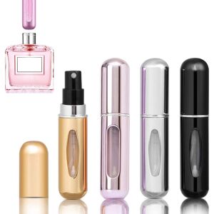 TonJin 4PCS 5ml Perfume Atomiser Refillable Bottles Portable Mini Spray Travel Bottle E TonJin 4PCS 5ml Perfume Atomiser Refillable Bottles Portable Mini Spray Travel Bottle E